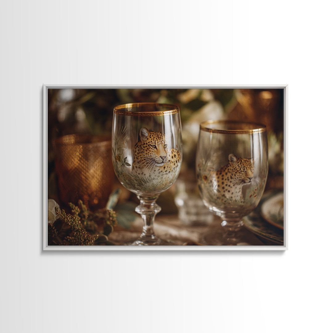 Champagne Glasses with Delicate Sparkle Canvas Print, Wedding Art, Custom Art, Living Room Decor, Watercolor Art, Romance, WED-3x2-58