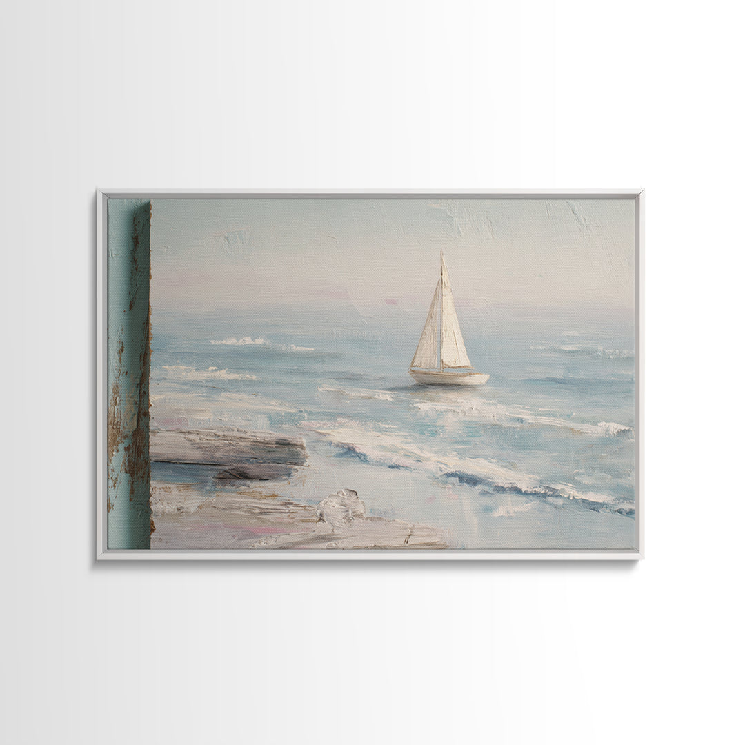 Honeymoon Coastal Sunset Framed Canvas Print, Wedding Art, Jewish Art, Living Room Decor, Romance, Personalized Wedding, WED-3x2-69