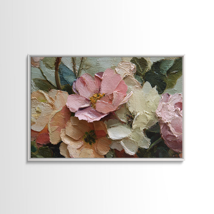 Classic Church Bells and Flowers Without Interior Canvas Print, Wedding Art, Wedding Table Decor, Living Room Decor, Romance, WED-3x2-94