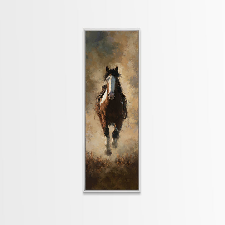 Train Crossing Western Plains Framed Canvas Print, Western Art, Western Wall Decor, Southwestern Decor, Fine Art, Frontier, WES-1x3-83