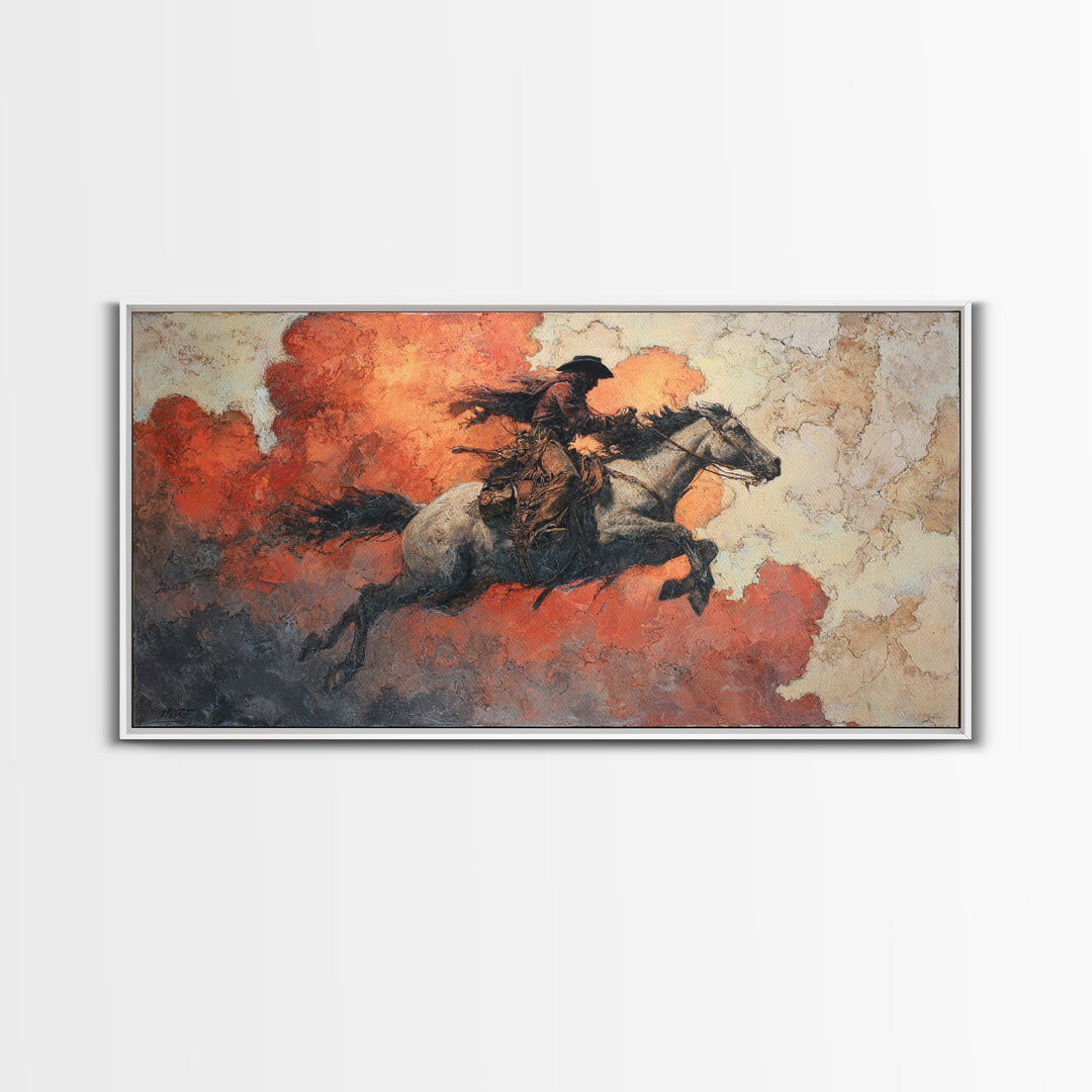 Old Revolver and Roses Canvas Print, Western Art, Downloadable Art, Southwestern Decor, Fine Art, Frontier, Gallery Decor, WES-2x1-63