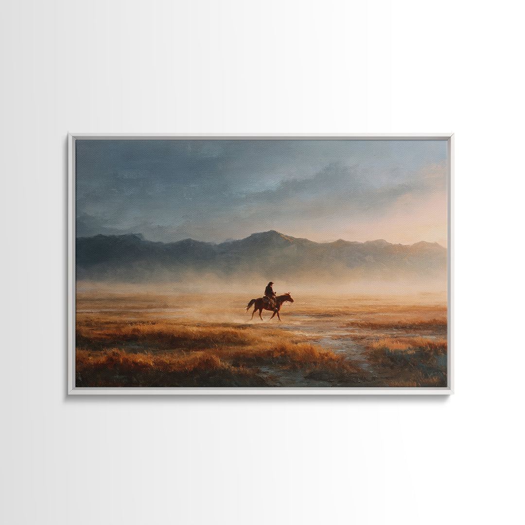 Train Crossing Western Plains Canvas Print, Western Art, Western Prints, Southwestern Decor, Fine Art, Frontier, Luxury Decor, WES-3x2-3
