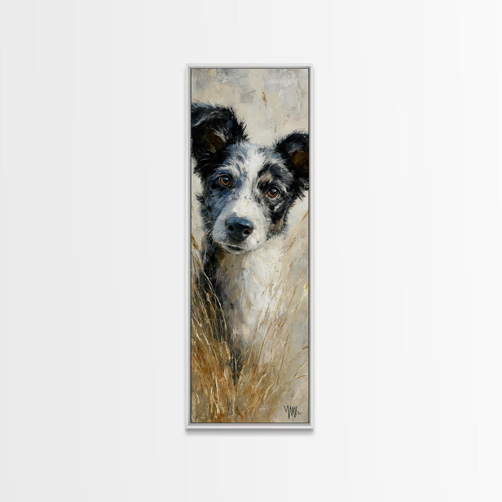 Dog in a Hot Air Balloon Framed Canvas Print, Whimsical Art, Fine Art Print, Living Room Decor, Fine Art, Wonder, Prints, WHI-1x3-74