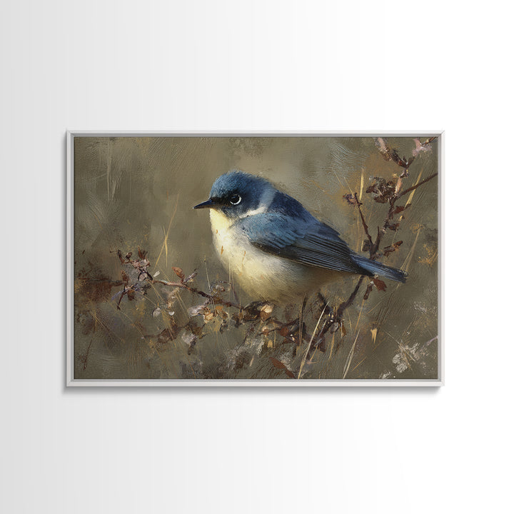 Bird Delivering a Tiny Love Letter Framed Canvas Print, Whimsical Art, Nursery Wall Art, Living Room Decor, Fine Art, Wonder, WHI-3x2-99
