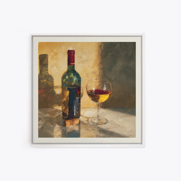 Wine Tasting Flight Rendered as Elegant Still Canvas Print, Winery Art, Gallery Wall Art, Winery Decor, Fine Art, Vineyard, WIN-1x1-10
