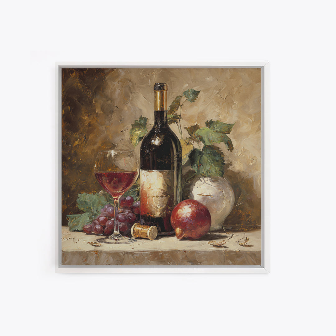 Red Wine Swirl Abstract Framed Canvas Print, Winery Art, Boho Decor, Winery Decor, Fine Art, Vineyard, Art Print, WIN-1x1-79
