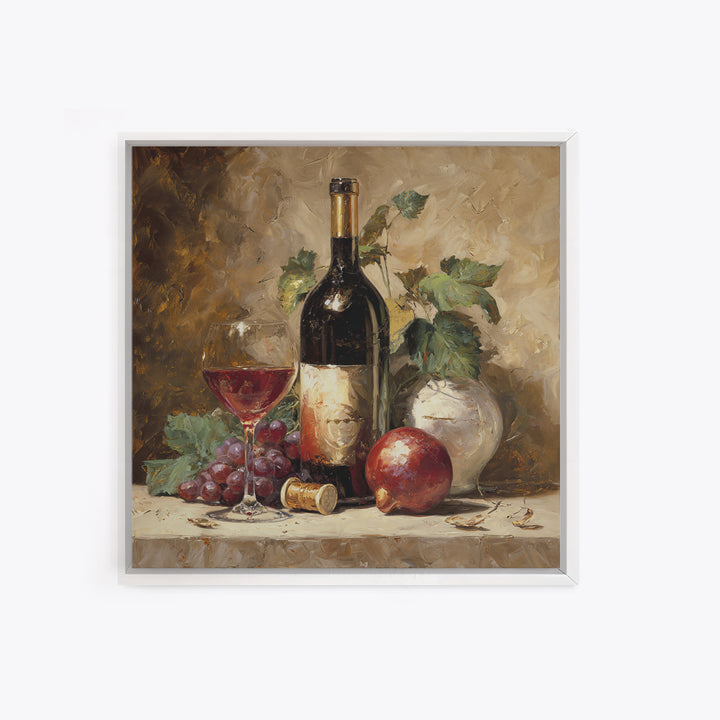 Red Wine Swirl Abstract Framed Canvas Print, Winery Art, Boho Decor, Winery Decor, Fine Art, Vineyard, Art Print, WIN-1x1-79