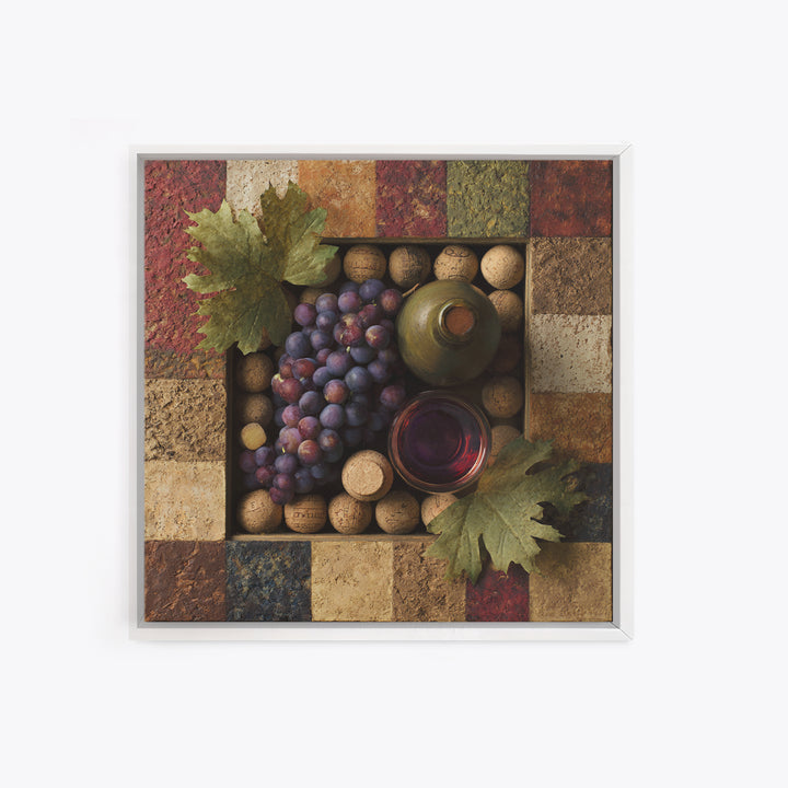 Corks Arranged as Geometric Pattern Canvas Print, Winery Art, Neutral Decor, Winery Decor, Fine Art, Vineyard, Home Decor, WIN-1x1-90