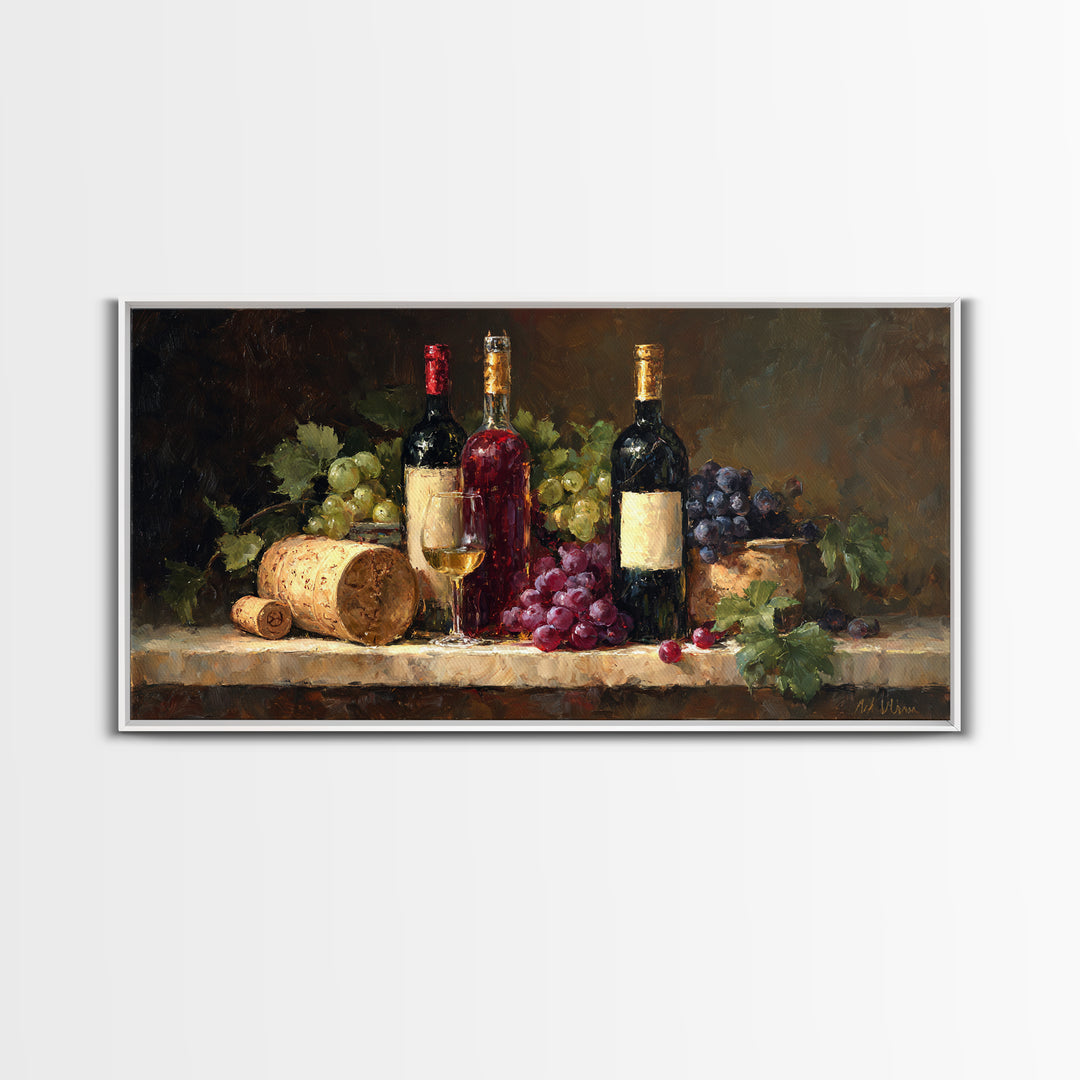Burgundy Abstract with Gold Accents Framed Canvas Print, Winery Art, Printable Wall Art, Winery Decor, Fine Art, Vineyard, WIN-2x1-43