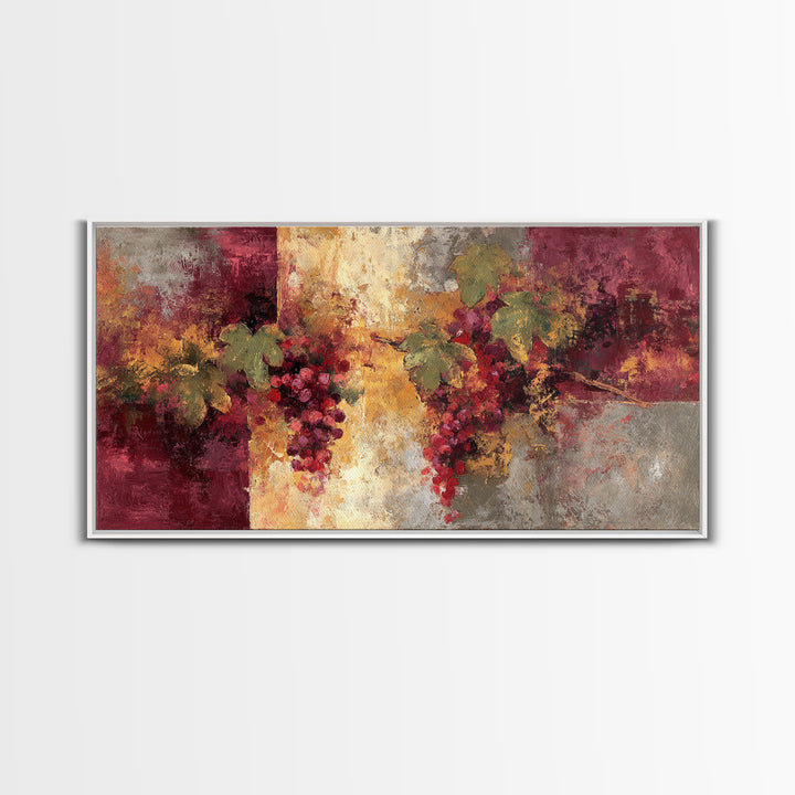 Red Wine Swirl Abstract Framed Canvas Print, Winery Art, Kitchen Art, Winery Decor, Abstract Art, Vineyard, Living Room Art, WIN-2x1-51