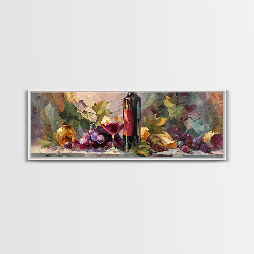 Red Wine Swirl Abstract Framed Canvas Print, Winery Art, Room Decor, Winery Decor, Abstract Art, Vineyard, Printable Wall Art, WIN-3x1-23