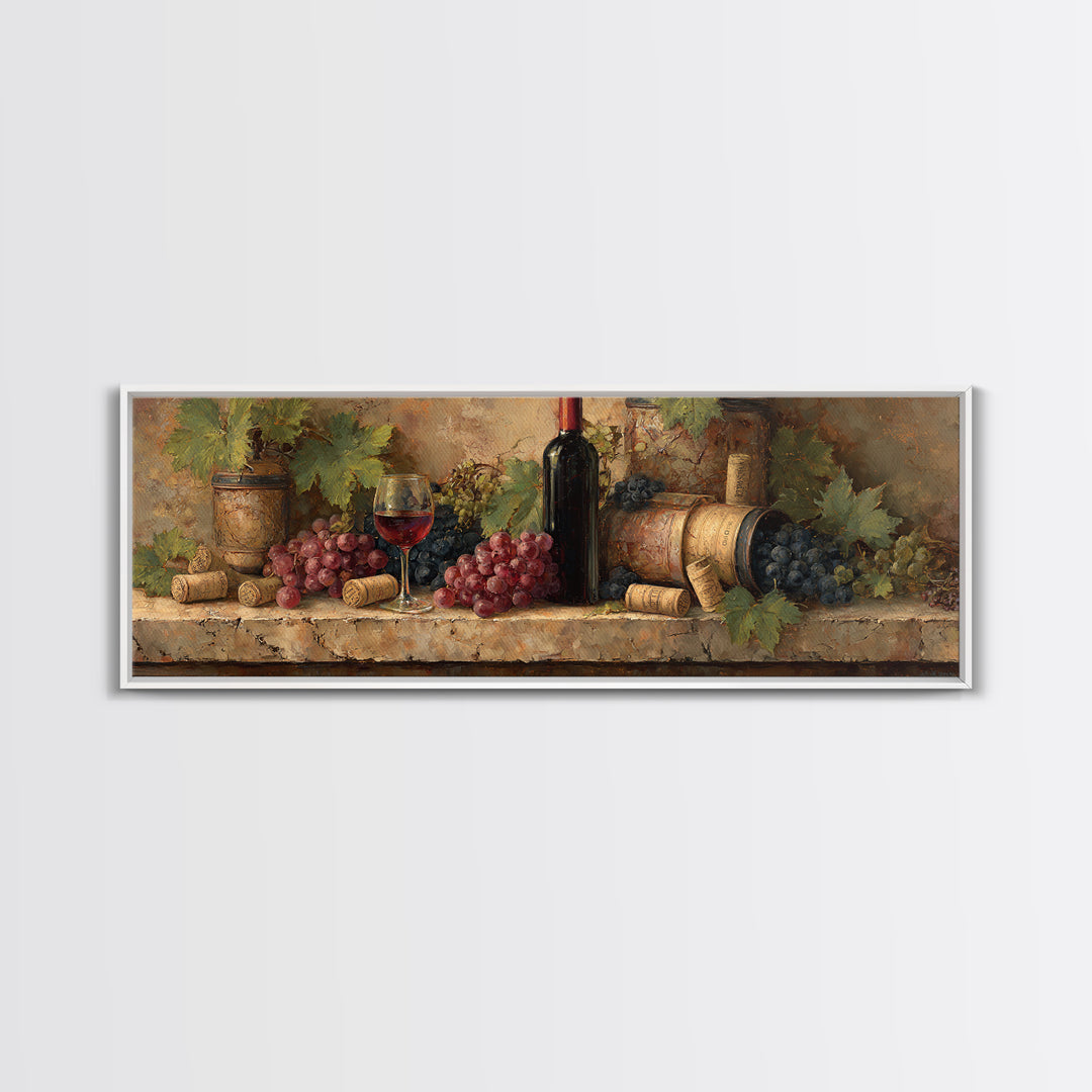 Corks Arranged as Geometric Pattern Canvas Print, Winery Art, Kitchen Decor, Winery Decor, Fine Art, Vineyard, Gallery Wall Art, WIN-3x1-34