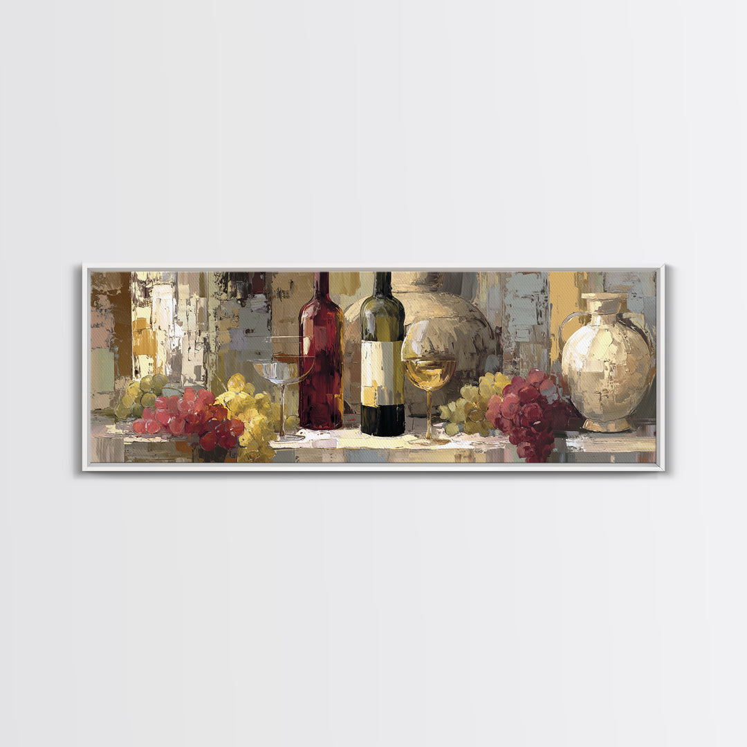 Old Cellar Key and Wine Label Shapes Canvas Print, Winery Art, Wall Decor, Winery Decor, Fine Art, Vineyard, Kitchen Art, WIN-3x1-76