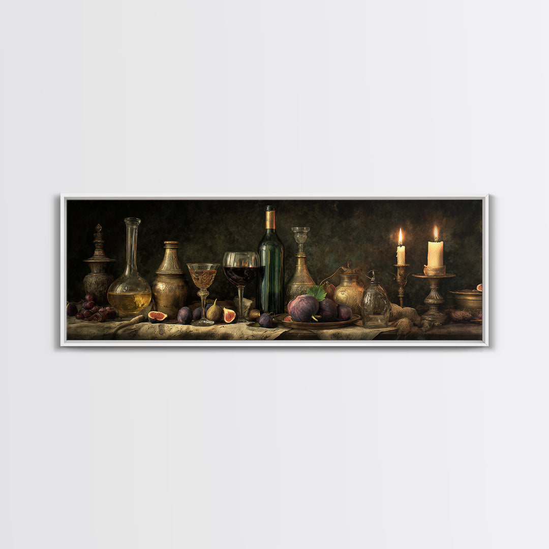 Wine Bottle and Glass Still Life Framed Canvas Print, Winery Art, Matisse Print, Winery Decor, Fine Art, Vineyard, Luxury Decor, WIN-3x1-90