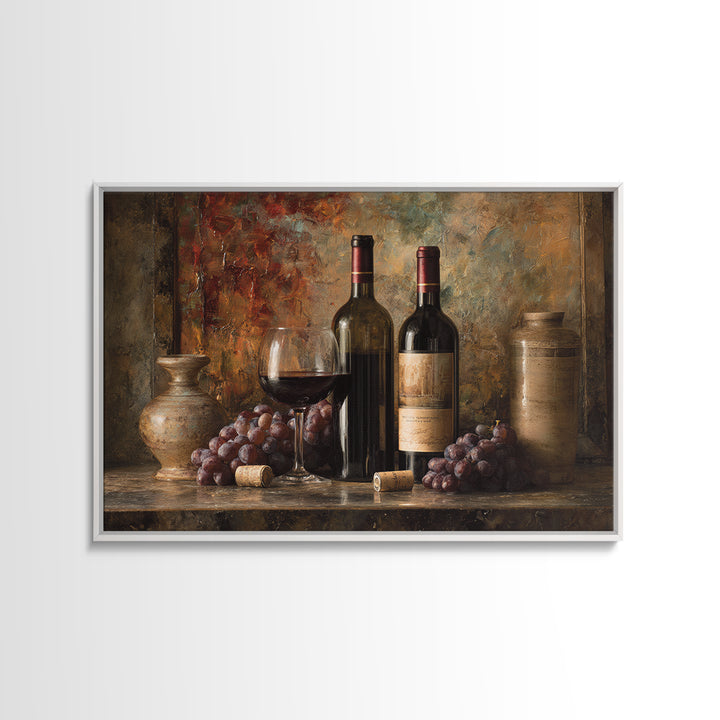 Burgundy Abstract with Gold Accents Canvas Print, Winery Art, Matisse Print, Winery Decor, Abstract Art, Vineyard, Luxury Decor, WIN-3x2-3