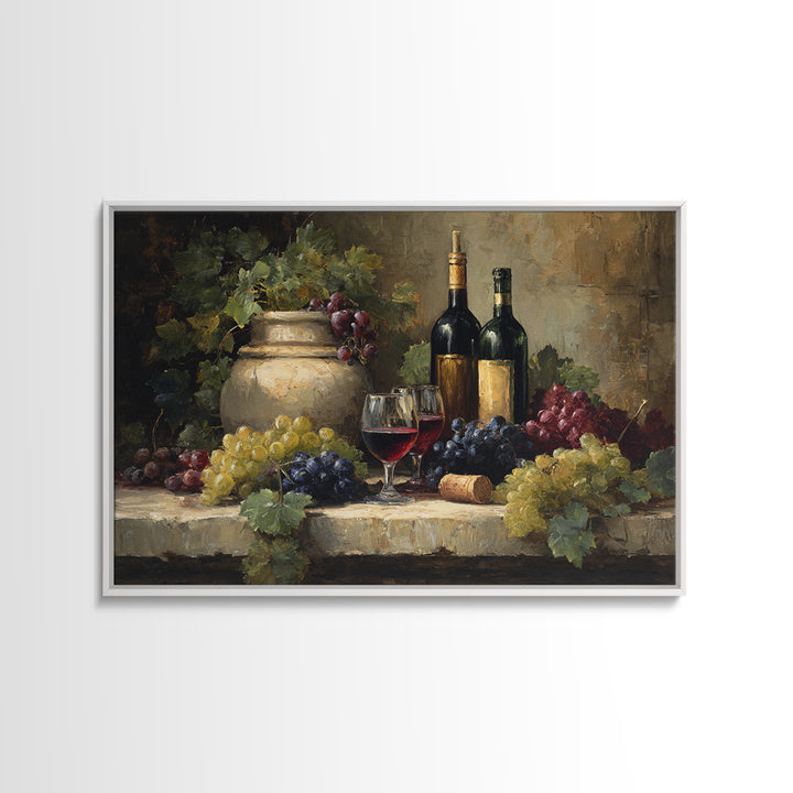 Italian Villa Vineyard Landscape Canvas Print, Winery Art, Gallery Decor, Winery Decor, Fine Art, Vineyard, Wall Art, WIN-3x2-48