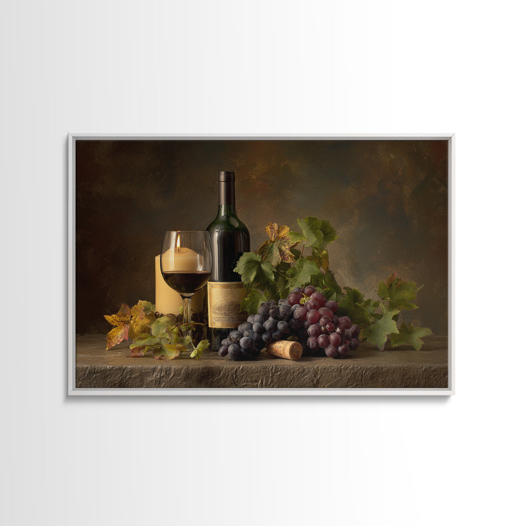 Wine Tasting Flight Rendered as Elegant Still Canvas Print, Winery Art, Wall Art Print, Winery Decor, Fine Art, Vineyard, WIN-3x2-62