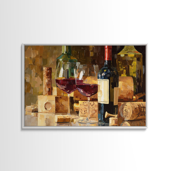 Corks Arranged as Geometric Pattern Canvas Print, Winery Art, Landscape Art, Winery Decor, Fine Art, Vineyard, Room Decor, WIN-3x2-94