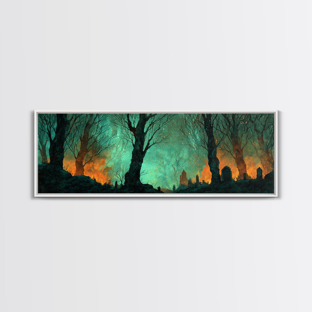 The Star-Seer Of Black Dunwich, Lovecraftian Wall Art, Extra Wide Wall Art, Canvas Print, Halloween Home Decor, Gothic Wall Art