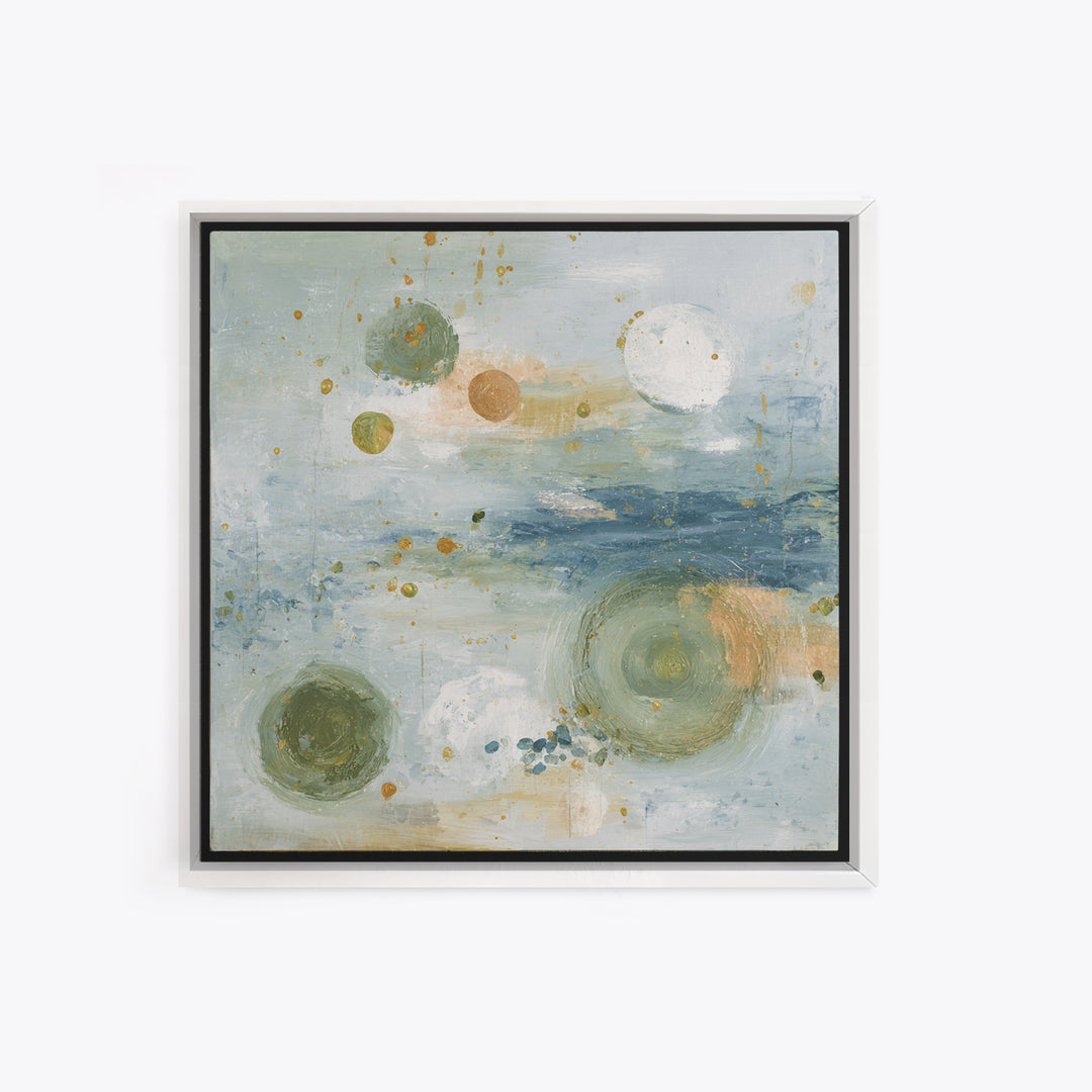 Abstract Circles Suggesting Calm Movement Canvas Print, Waiting Room Art, Abstract, Waiting Room Decor, Abstract Art, Calm, WRA-1x1-10