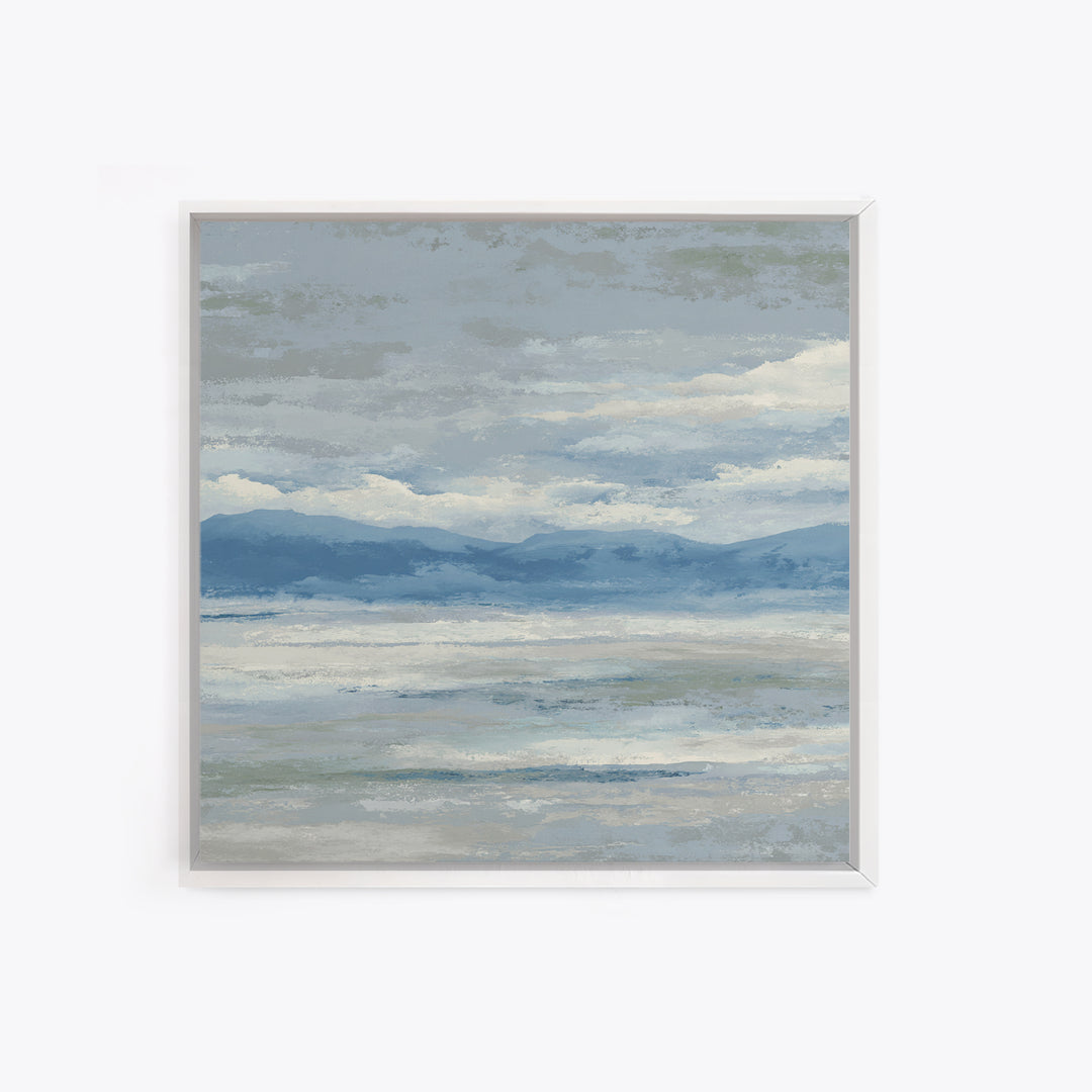 Simple Mountain Layers Canvas Print, Waiting Room Art, Digital Art Print, Waiting Room Decor, Watercolor Art, Calm, WRA-1x1-14
