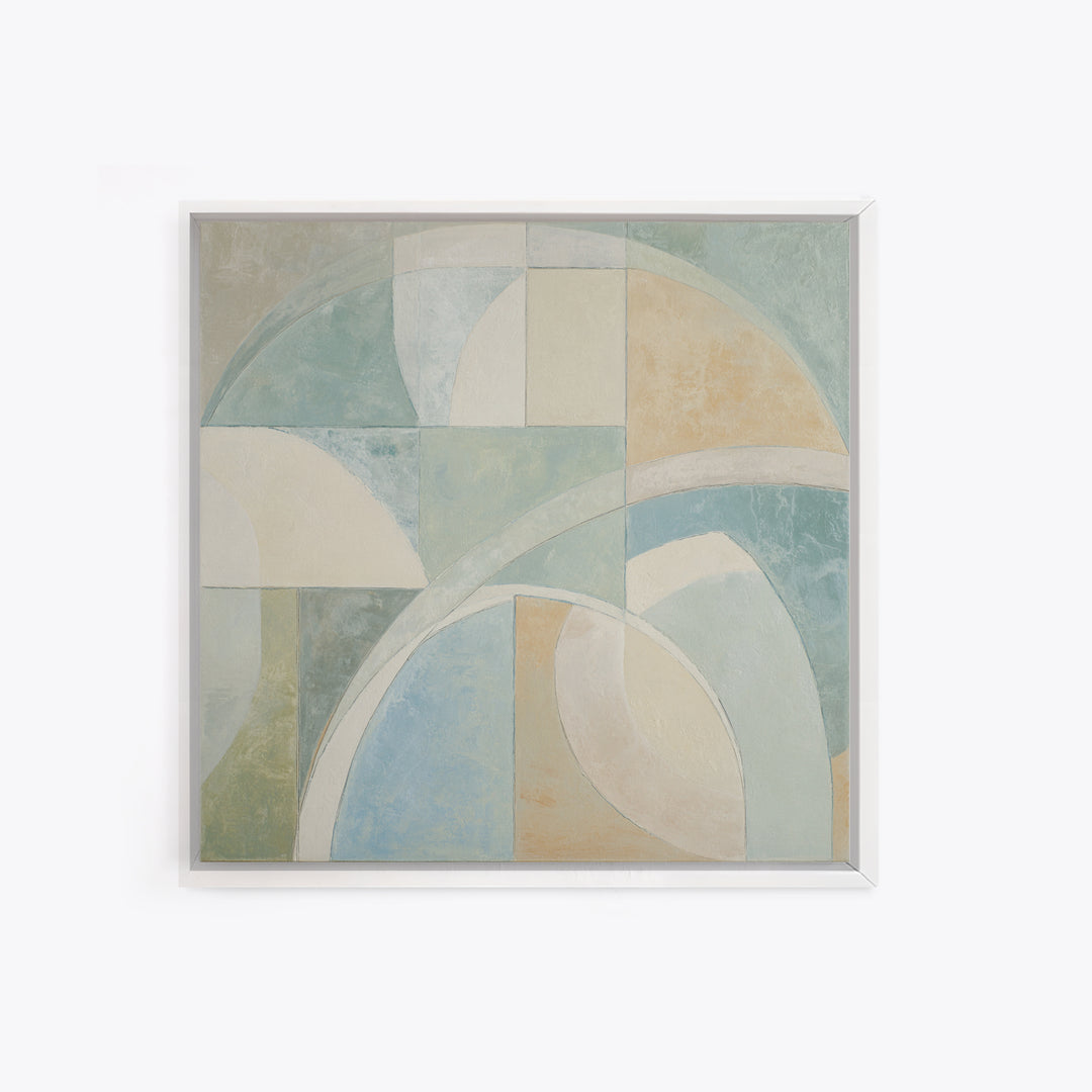 Modern Neutral Arch Abstraction Framed Canvas Print, Waiting Room Art, Therapy Office Decor, Waiting Room Decor, Fine Art, Calm, WRA-1x1-21