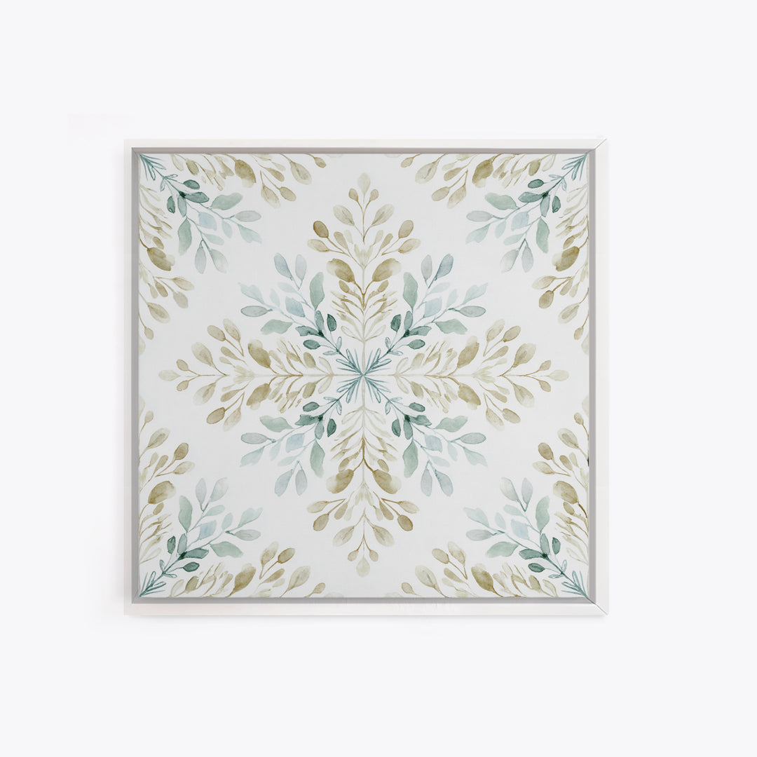 Neutral Botanical Branch Framed Canvas Print, Waiting Room Art, Minimalist Wall Art, Waiting Room Decor, Oil Painting, Calm, WRA-1x1-27