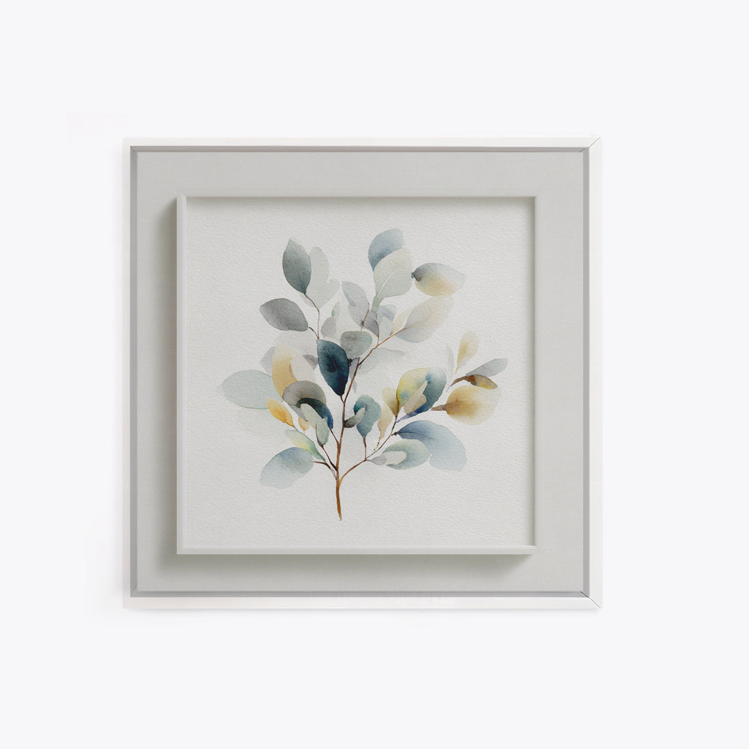 Neutral Botanical Branch Canvas Print, Waiting Room Art, Office Wall Art, Waiting Room Decor, Fine Art, Calm, Dental Wall Art, WRA-1x1-3