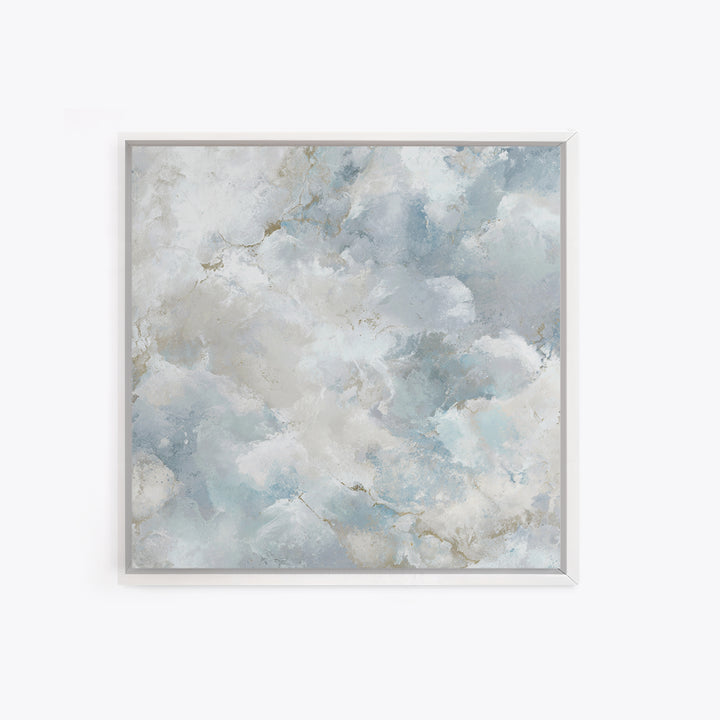 Light Marble Texture Abstract Framed Canvas Print, Waiting Room Art, Art, Waiting Room Decor, Fine Art, Calm, Bauhaus Print, WRA-1x1-48