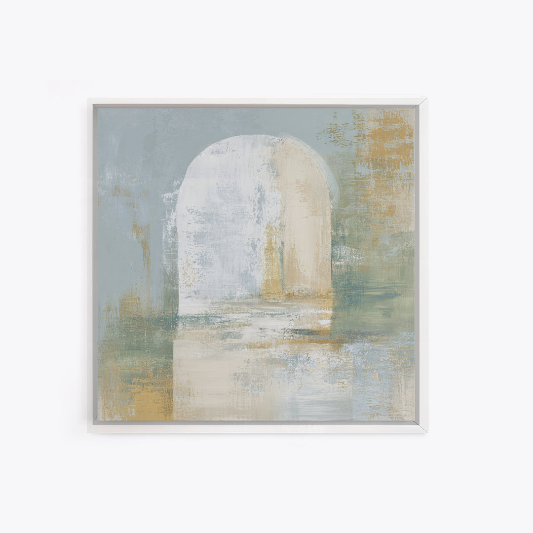 Modern Neutral Arch Abstraction Canvas Print, Waiting Room Art, Neutral Decor, Waiting Room Decor, Abstract Art, Calm, WRA-1x1-69