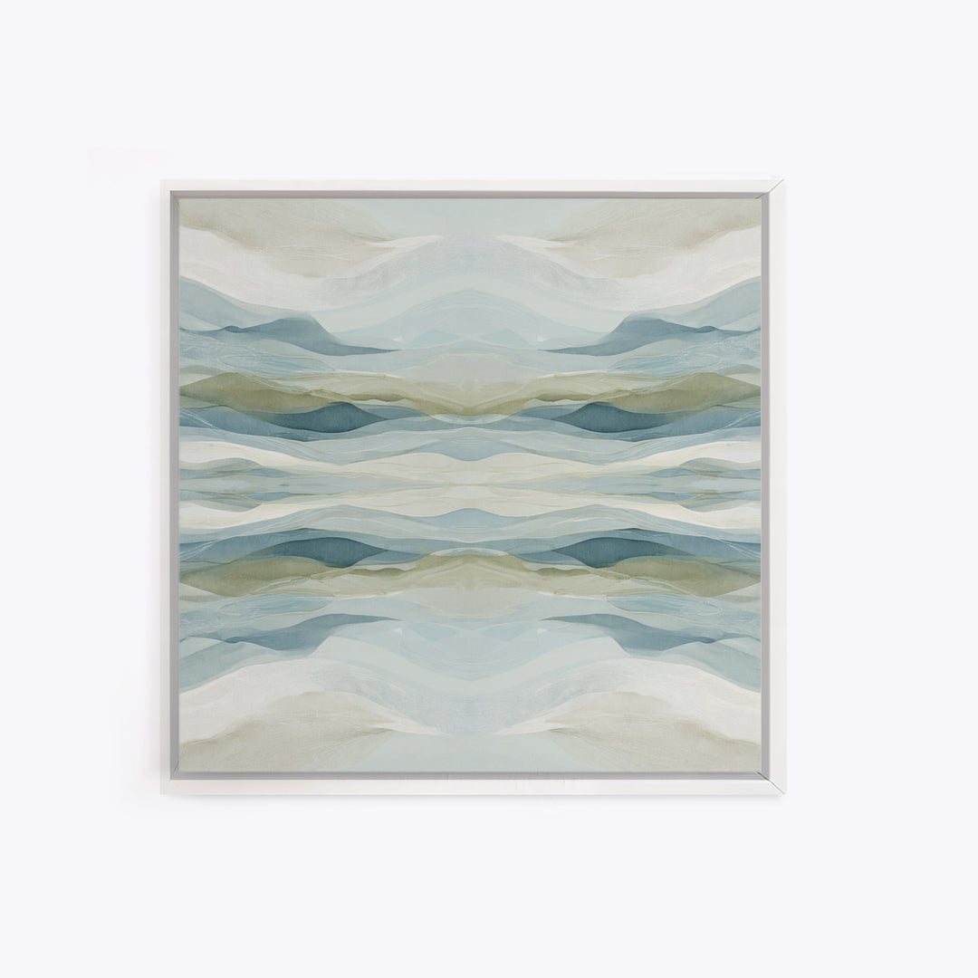 Soft Abstract Waves Framed Canvas Print, Waiting Room Art, Photography Print, Waiting Room Decor, Abstract Art, Calm, WRA-1x1-74
