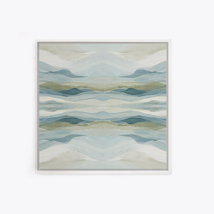 Soft Abstract Waves Framed Canvas Print, Waiting Room Art, Photography Print, Waiting Room Decor, Abstract Art, Calm, WRA-1x1-74