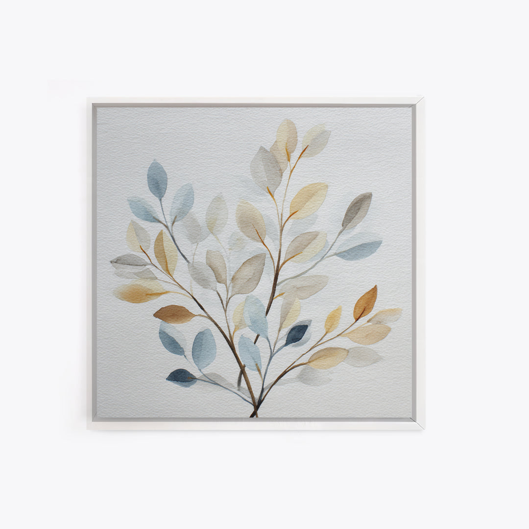 Neutral Botanical Branch Canvas Print, Waiting Room Art, Modern Decor, Waiting Room Decor, Fine Art, Calm, Home Decor, WRA-1x1-75