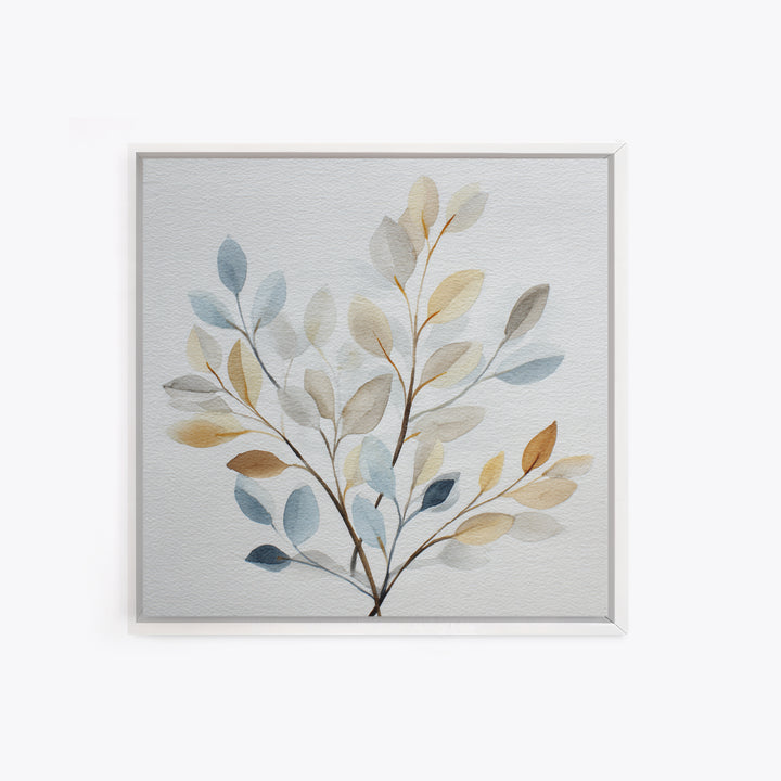 Neutral Botanical Branch Canvas Print, Waiting Room Art, Modern Decor, Waiting Room Decor, Fine Art, Calm, Home Decor, WRA-1x1-75