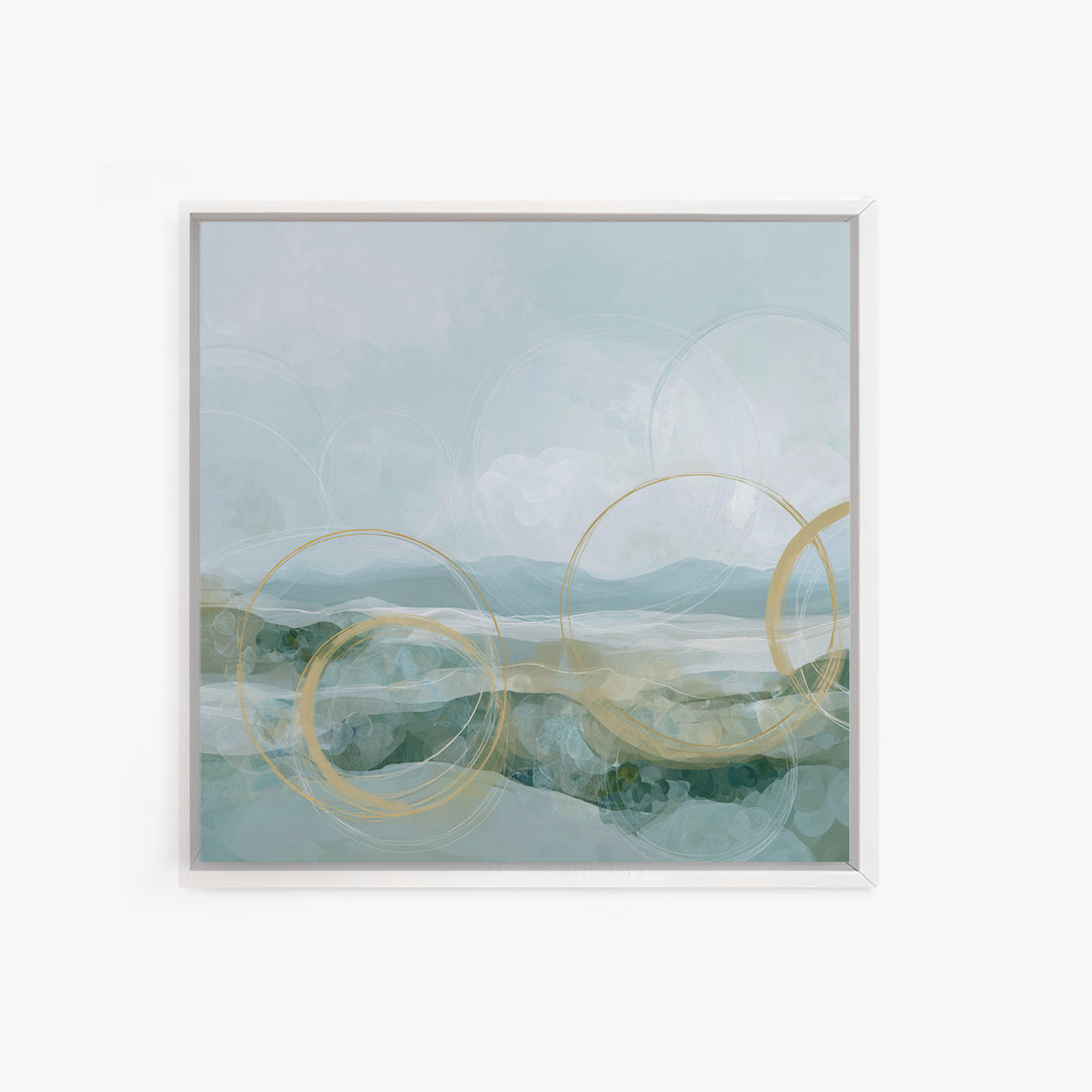 Abstract Circles Suggesting Calm Movement Canvas Print, Waiting Room Art, Neutral Decor, Waiting Room Decor, Fine Art, Calm, WRA-1x1-82