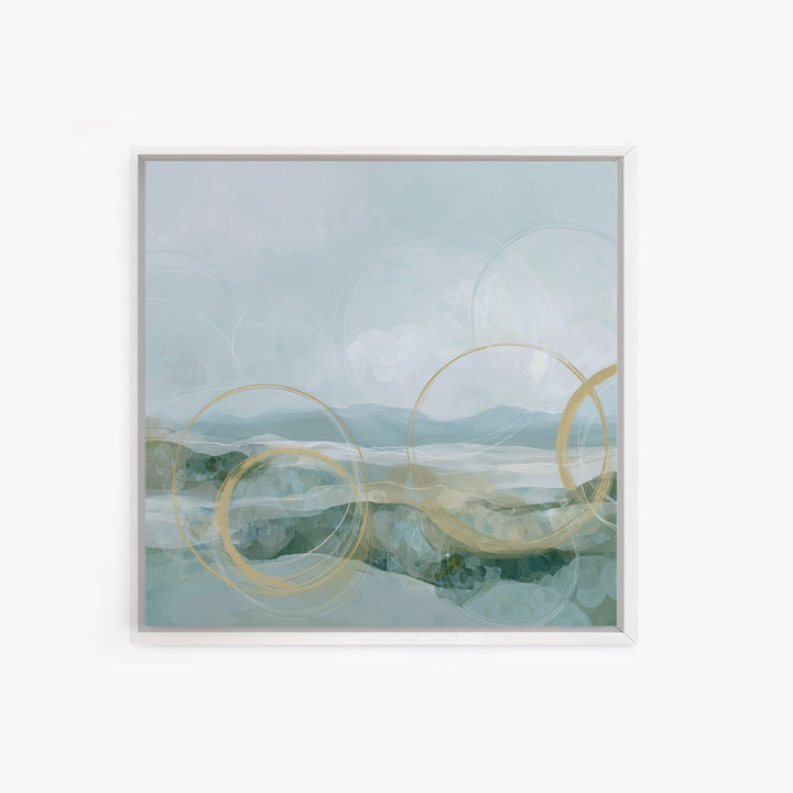 Abstract Circles Suggesting Calm Movement Canvas Print, Waiting Room Art, Neutral Decor, Waiting Room Decor, Fine Art, Calm, WRA-1x1-82
