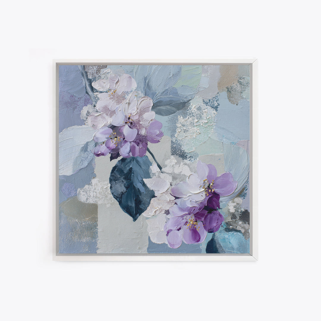 Soft Lavender Botanical Still Life Canvas Print, Waiting Room Art, Dental Art, Waiting Room Decor, Watercolor Art, Calm, WRA-1x1-92