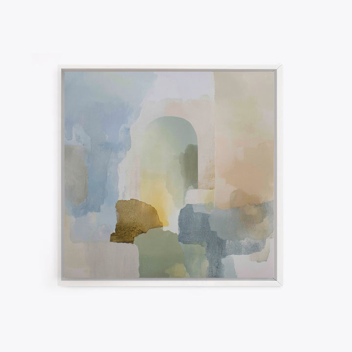 Modern Neutral Arch Abstraction Framed Canvas Print, Waiting Room Art, Luxury Decor, Waiting Room Decor, Abstract Art, Calm, WRA-1x1-93
