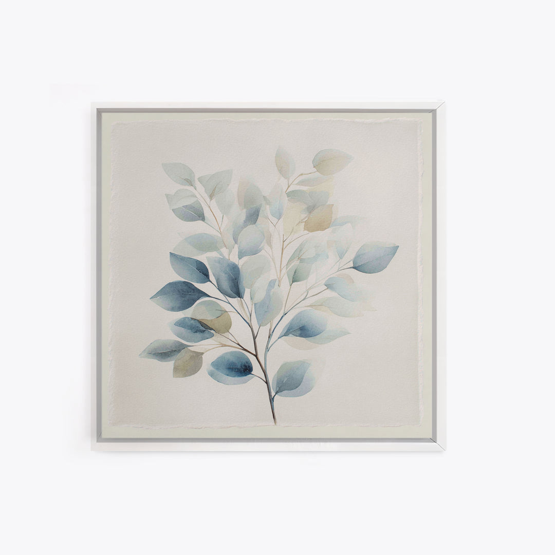 Neutral Botanical Branch Canvas Print, Waiting Room Art, Wall Art, Waiting Room Decor, Oil Painting, Calm, Floral Wall Art, WRA-1x1-99