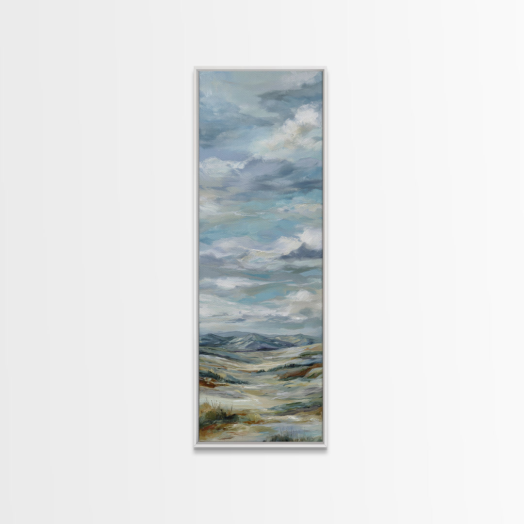 Large Cloudscape with Hopeful Light Canvas Print, Waiting Room Art, Office Art, Waiting Room Decor, Calm, Gallery Decor, WRA-1x3-100