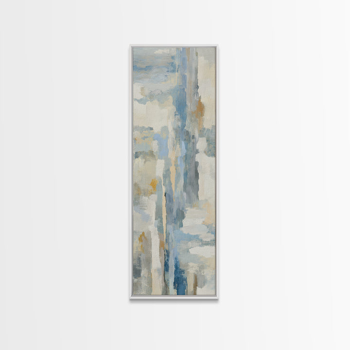 Light Marble Texture Abstract Canvas Print, Waiting Room Art, Boho Decor, Waiting Room Decor, Abstract Art, Calm, WRA-1x3-12