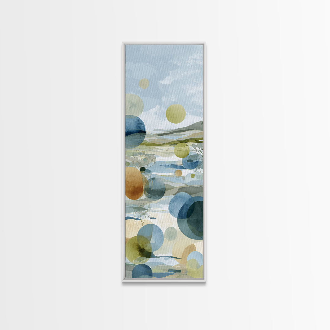 Abstract Circles Suggesting Calm Movement Canvas Print, Waiting Room Art, Dental Wall Art, Waiting Room Decor, Fine Art, Calm, WRA-1x3-22