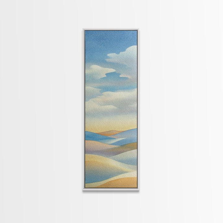 Warm Desert Sunrise Canvas Print, Waiting Room Art, Wall Decor, Waiting Room Decor, Fine Art, Calm, Minimalist Wall Art, WRA-1x3-25