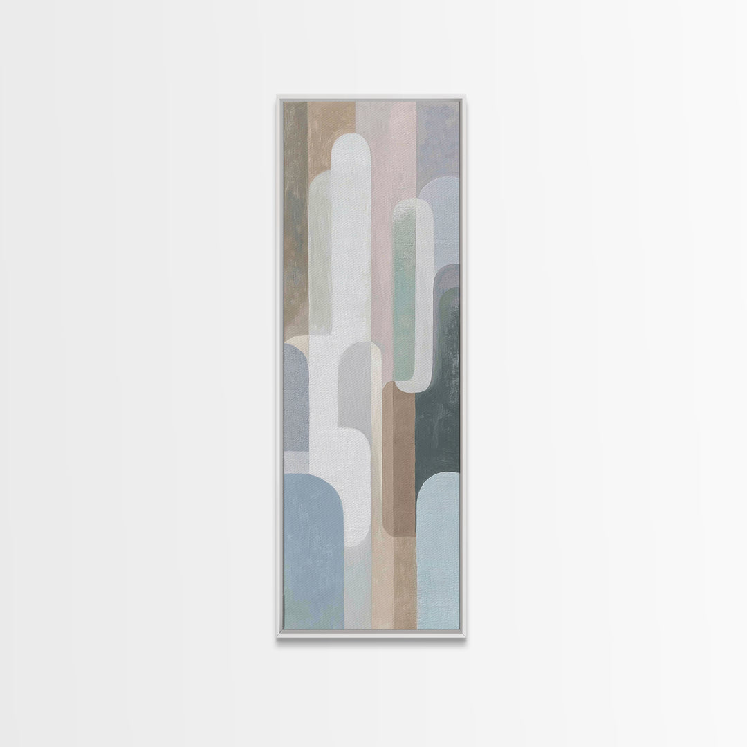 Modern Neutral Arch Abstraction Canvas Print, Waiting Room Art, Wall Sculpture, Waiting Room Decor, Calm, Dog Wall Art, WRA-1x3-33