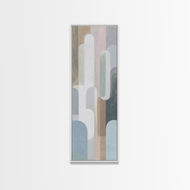 Modern Neutral Arch Abstraction Canvas Print, Waiting Room Art, Wall Sculpture, Waiting Room Decor, Calm, Dog Wall Art, WRA-1x3-33