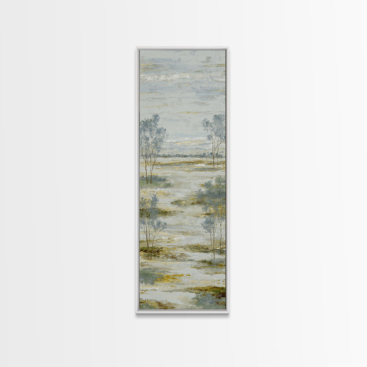 Open Field with Distant Tree Canvas Print, Waiting Room Art, Wall Art, Waiting Room Decor, Fine Art, Calm, Floral Wall Art, WRA-1x3-35