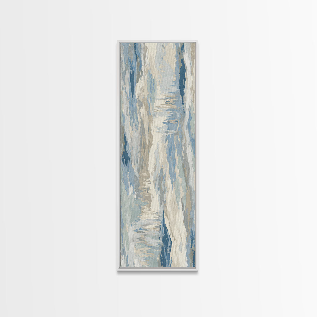 Soft Abstract Waves Canvas Print, Waiting Room Art, Therapy Office Decor, Waiting Room Decor, Fine Art, Calm, Art Print, WRA-1x3-38