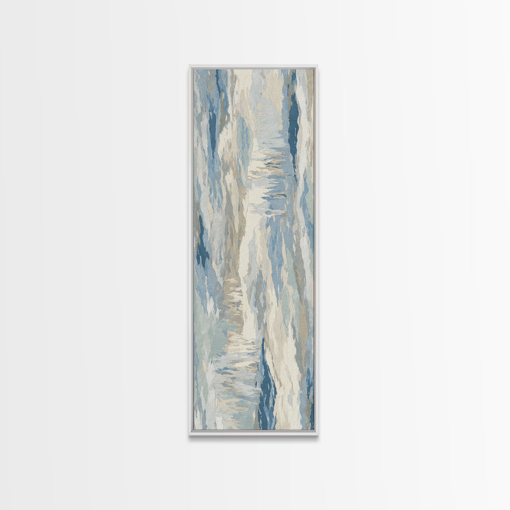 Soft Abstract Waves Canvas Print, Waiting Room Art, Therapy Office Decor, Waiting Room Decor, Fine Art, Calm, Art Print, WRA-1x3-38