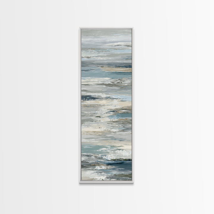 Simple Mountain Layers Framed Canvas Print, Waiting Room Art, Fine Art, Waiting Room Decor, Calm, Minimalist Decor, WRA-1x3-50