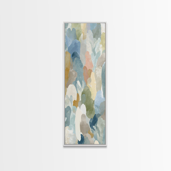 Pastel Rainbow Shapes for Pediatric Spaces Canvas Print, Waiting Room Art, Office Art, Waiting Room Decor, Abstract Art, Calm, WRA-1x3-6